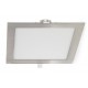 Downlight panel LED Cuadrado 295x295mm Níquel 24W